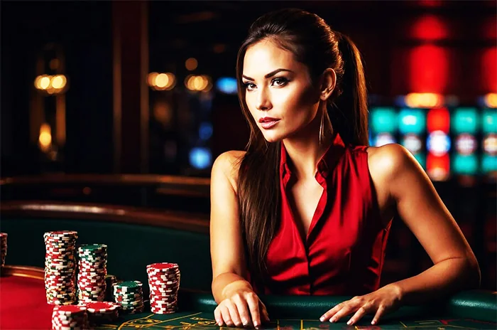 Suasana meja permainan live di LUCKYDF